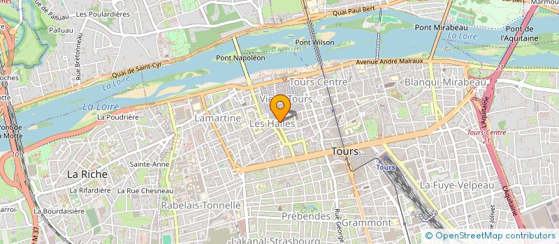 localisation de l'entreprise ASS.RETRAITES MILITAIRES INDRE ET LOIRE à TOURS