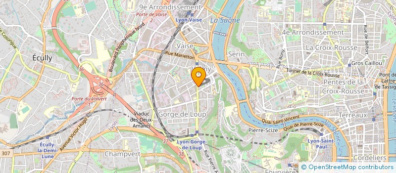 localisation de l'entreprise ASS RETRAITES RPT VAISE  LYON