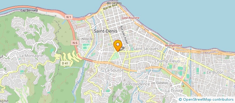 localisation de l'entreprise ASS REUNIONNAISE DES CRECHES GARDERIES à SAINT-DENIS