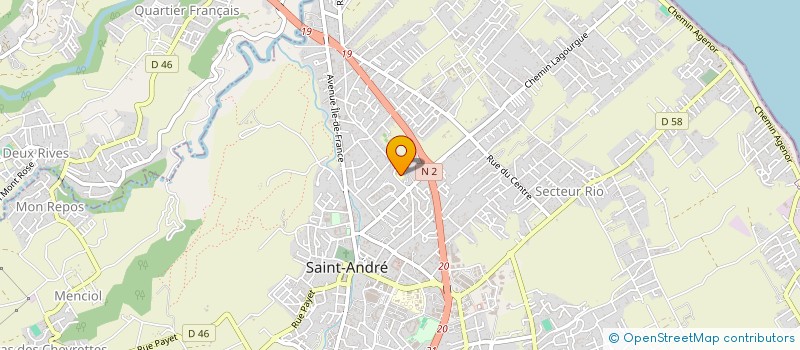 localisation de l'entreprise ASS REUNIONNAISE FORMATION MEDICALE à SAINT-ANDRE