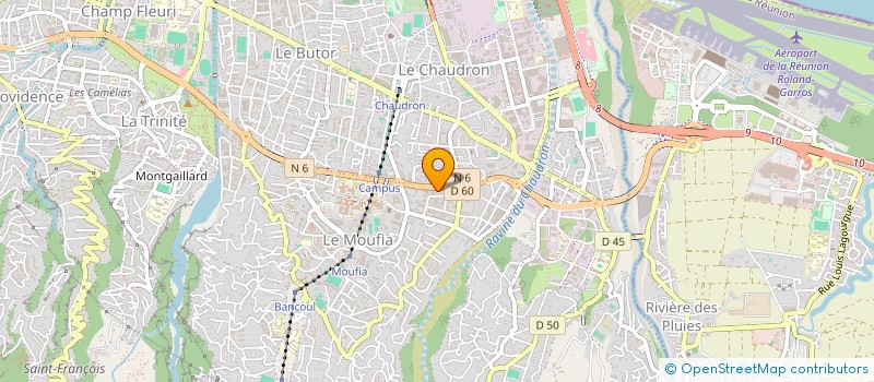 localisation de l'entreprise ASS REUNIONNAISE INSERTION MOBILITE à SAINT-DENIS