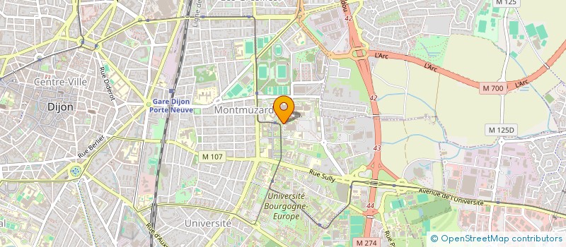 localisation de l'entreprise ASS REUNIONS DU GEIL  DIJON