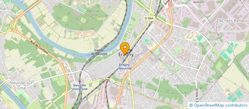 localisation de l'entreprise ASS REVE D'AUR à ERAGNY-SUR-OISE