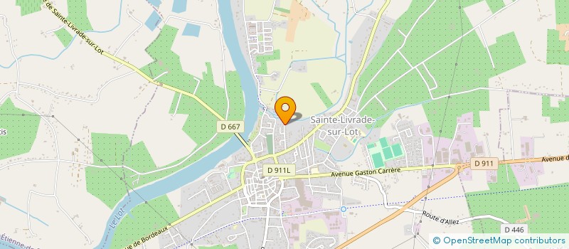 localisation de l'entreprise ASS REVELATION ARTISTES  SAINTE-LIVRADE-SUR-LOT