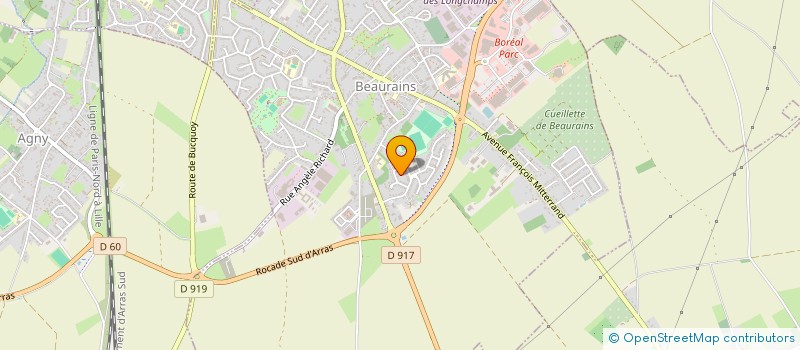 localisation de l'entreprise ASS REVERENCE DANSE DE L'ARRAGEOIS  BEAURAINS