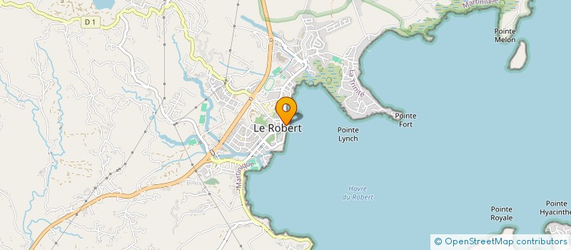 localisation de l'entreprise ASS REVITALISAT PETIT COMMERCE MARTINIQ à LE ROBERT