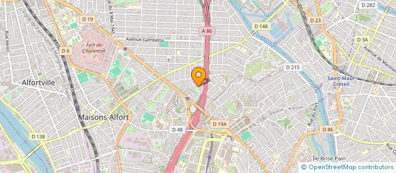 localisation de l'entreprise ASS  RHIN ET DANUBE  MAISONS-ALFORT