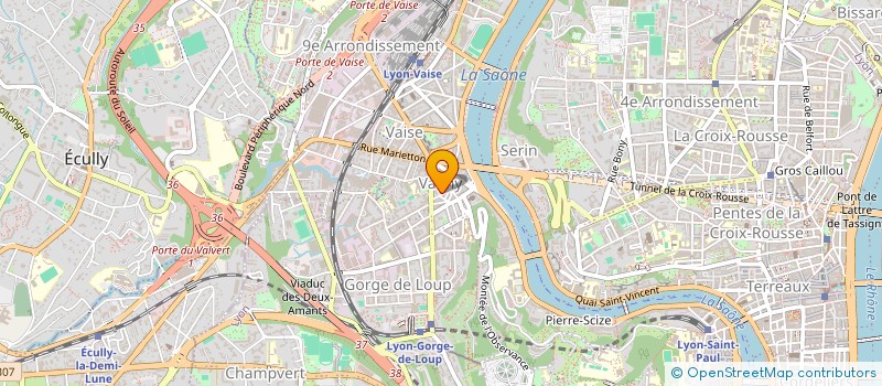 localisation de l'entreprise ASS RHONE ALPES FAMILIAUX REF à LYON