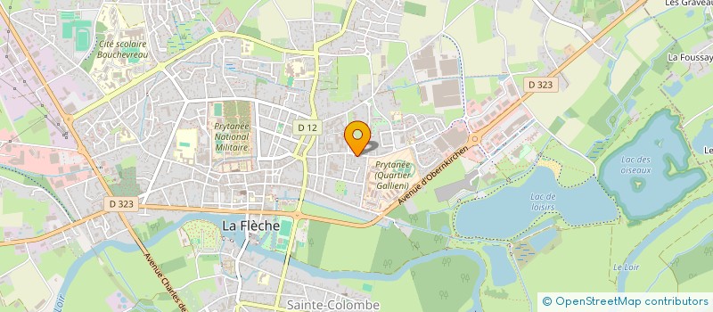 localisation de l'entreprise ASS RHSJ RELIGIEUSES HOSPITALIERES ST J  LA FLECHE