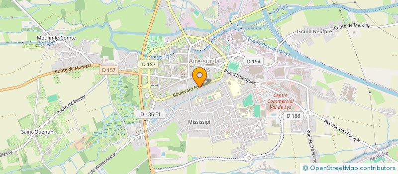 localisation de l'entreprise ASS RIAPIG  AIRE-SUR-LA-LYS