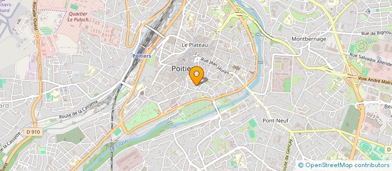 localisation de l'entreprise ASS RIEN ETUDIANTS ECOLE EUROPEENNE SUPERIEURE IMAGE  POITIERS