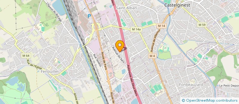 localisation de l'entreprise ASS RIVE BLANCHE  ST ALBAN