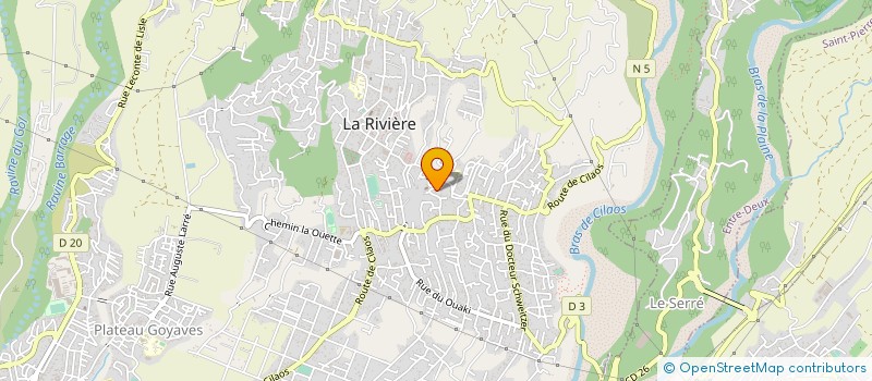 localisation de l'entreprise ASS RIVIEROISE CREAT FAVORI INSERTION à SAINT-LOUIS