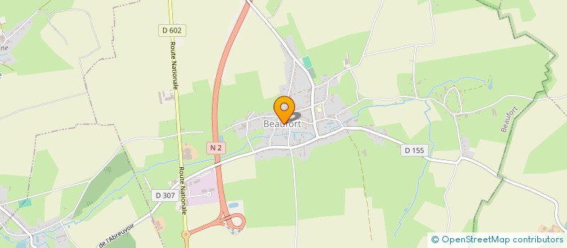 localisation de l'entreprise ASS ROCK YOUNG  BEAUFORT