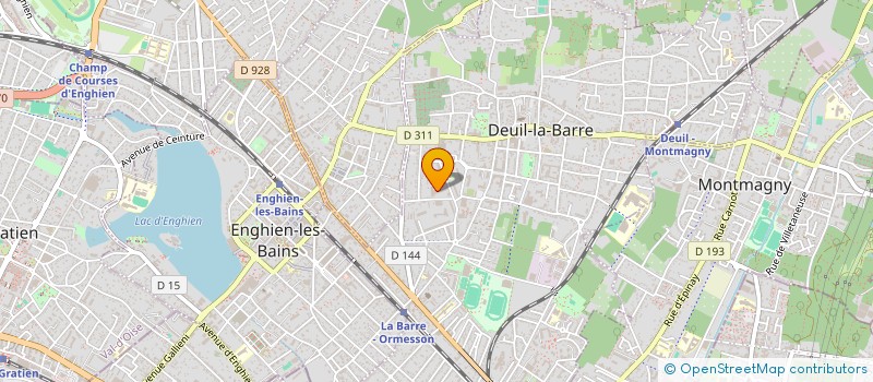 localisation de l'entreprise ASS ROLLER HOCKEY CLUB  DEUIL-LA-BARRE