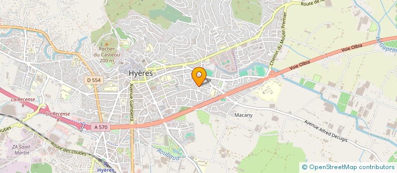 localisation de l'entreprise ASS ROLLER SKATING HYEROIS à HYERES