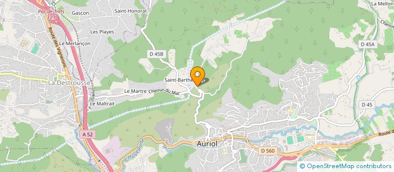 localisation de l'entreprise ASS ROOTS SURVIVAL  AURIOL