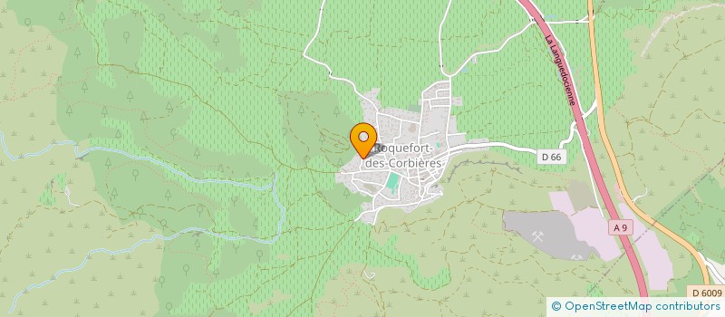 localisation de l'entreprise ASS ROQUEFORT HISTOIRE ET PATRIMOINE  ROQUEFORT-DES-CORBIERES