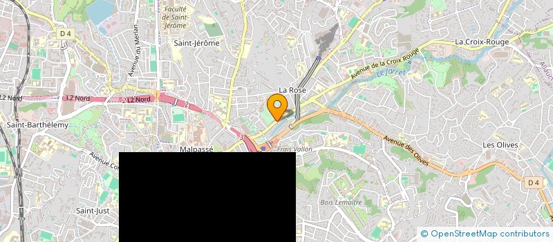 localisation de l'entreprise ASS ROSIERS MAISON RET ST MAUR à MARSEILLE