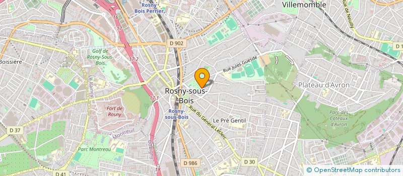 localisation de l'entreprise ASS ROSNEENE DEVELOP ECO INSERTION PROF à ROSNY-SOUS-BOIS