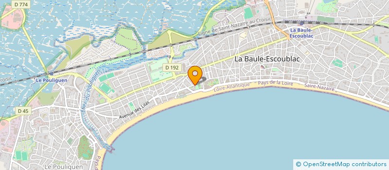 localisation de l'entreprise ASS ROTARY CLUB à LA BAULE-ESCOUBLAC