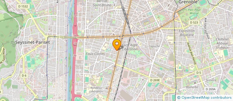 localisation de l'entreprise ASS  ROTORACT CLUB  GRENOBLE