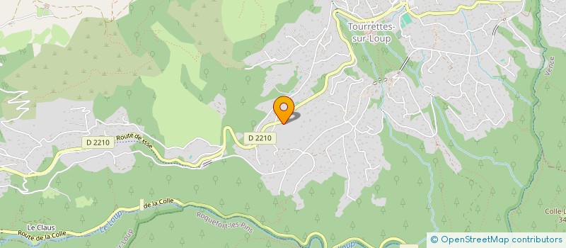 localisation de l'entreprise ASS ROUBION LOISIRS à TOURRETTES-SUR-LOUP