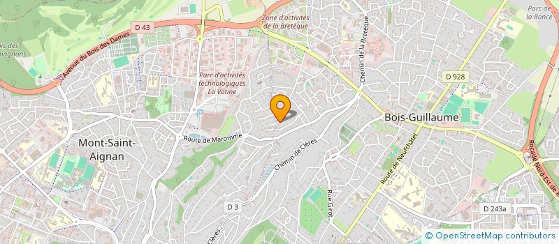 localisation de l'entreprise ASS ROUENNAISE DE DANSE CLASSIQUE à BOIS-GUILLAUME