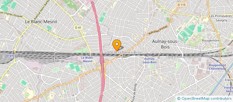 localisation de l'entreprise ASS ROULAGE ET MOTARDS AULNAYSIEN à AULNAY-SOUS-BOIS
