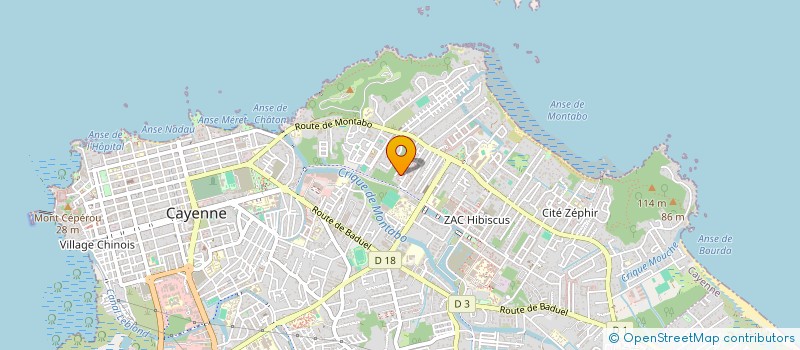 localisation de l'entreprise ASS ROURA MAIN DANS LA MAIN  CAYENNE