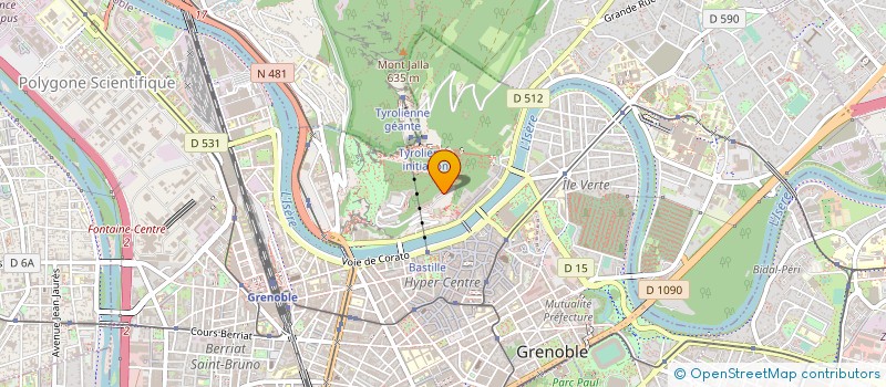 localisation de l'entreprise ASS RRESALP à GRENOBLE