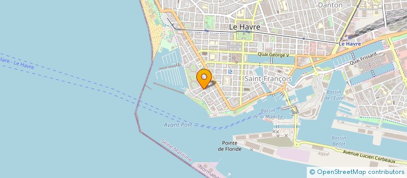 localisation de l'entreprise ASS  RRIC A BRAC  LE HAVRE