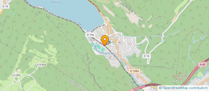 localisation de l'entreprise ASS RTE DES SAPINS DU HAUT BUGEY  NANTUA