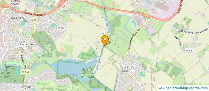 localisation de l'entreprise ASS RUCHER ECOLE DU HERON  VILLENEUVE-D'ASCQ