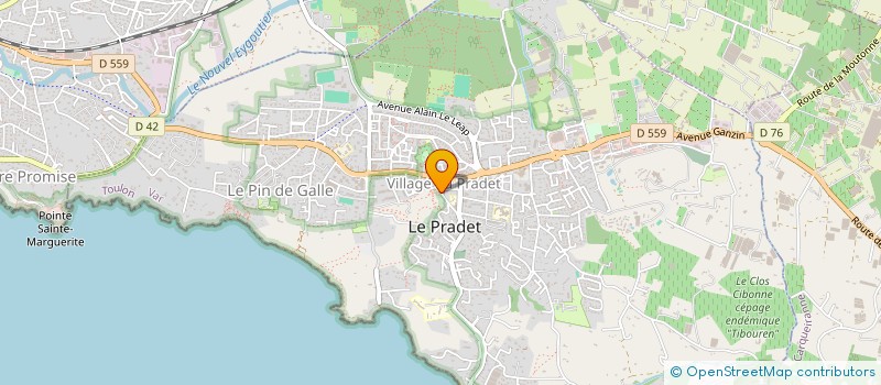 localisation de l'entreprise ASS RUCHER PEDAGOGIQUE DU PRADET à LE PRADET