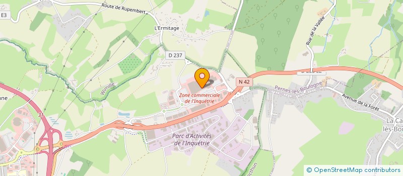 localisation de l'entreprise ASS RUE COTE D'OPALE à SAINT-MARTIN-BOULOGNE