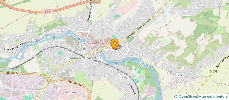 localisation de l'entreprise ASS RUELLE GYM à RUELLE-SUR-TOUVRE