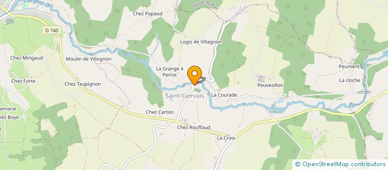 localisation de l'entreprise ASS RUFFECOISE DE TIR SPORTIF à RUFFEC
