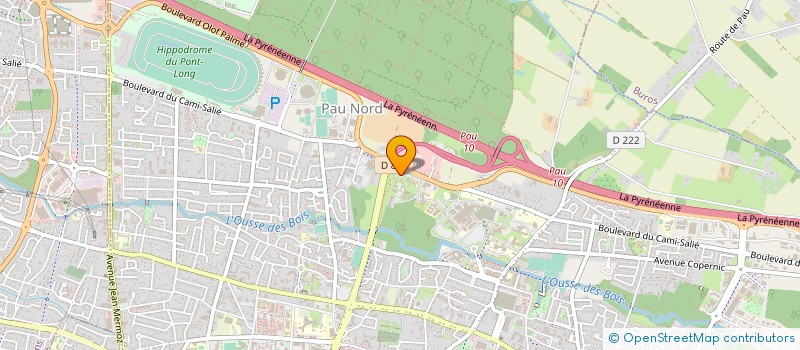 localisation de l'entreprise ASS RUGBY BEARN à PAU