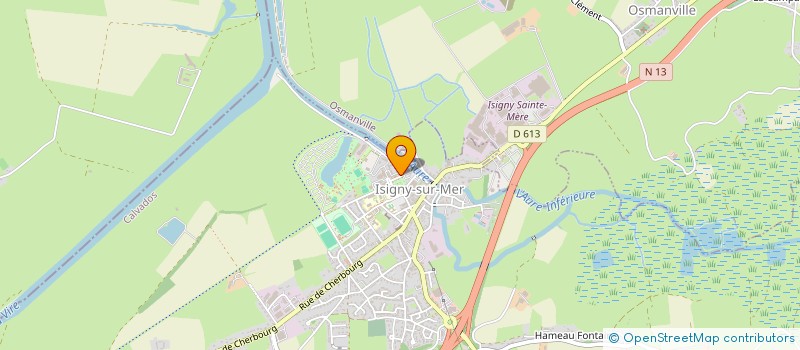 localisation de l'entreprise ASS RURALE SERVICE DE LA BAIE DES VEYS  ISIGNY-SUR-MER