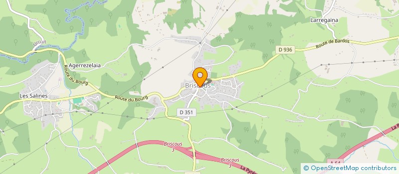 localisation de l'entreprise ASS RURALE SOCIALE CULTURELLE FAMILLES  BRISCOUS