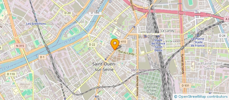 localisation de l'entreprise ASS S COM à SAINT-OUEN-SUR-SEINE