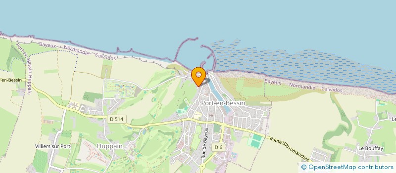 localisation de l'entreprise ASS S'UNIR POUR GUERIR  PORT-EN-BESSIN-HUPPAIN