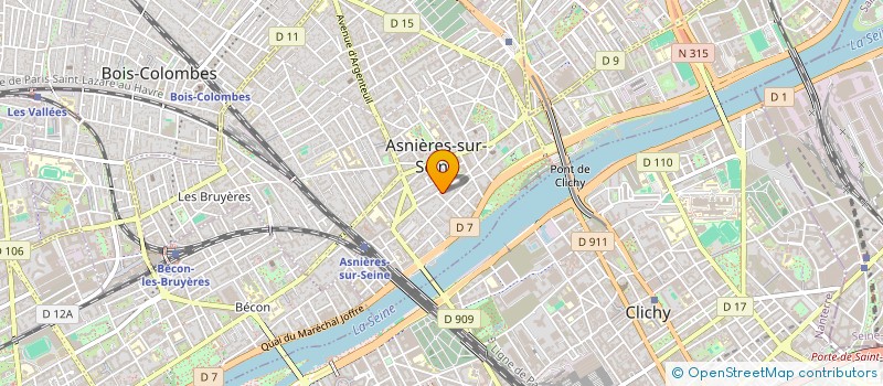 localisation de l'entreprise ASS SADI-DEVELOPPEMENT  ASNIERES-SUR-SEINE