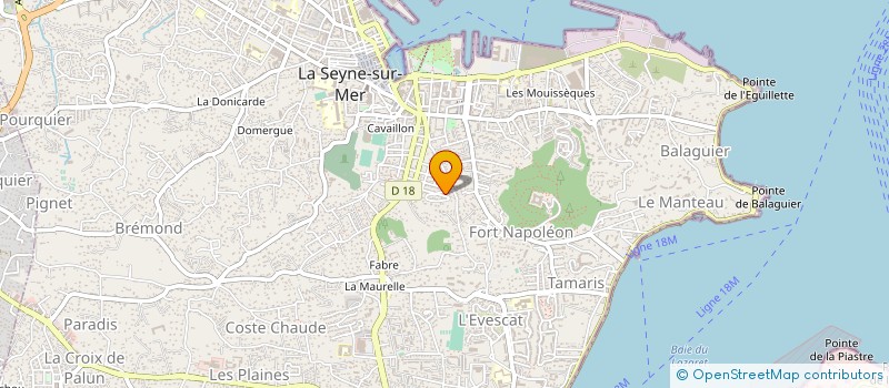 localisation de l'entreprise ASS SAINES AVENTURES à LA SEYNE SUR MER