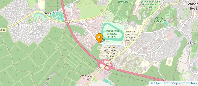 localisation de l'entreprise ASS SAINT FRANCOIS VANDOEUVRE  VANDUVRE-LES-NANCY