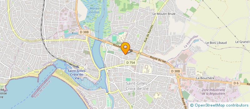 localisation de l'entreprise ASS SAINT GILLES CROIX DE VIE PETANQUE à SAINT-GILLES-CROIX-DE-VIE