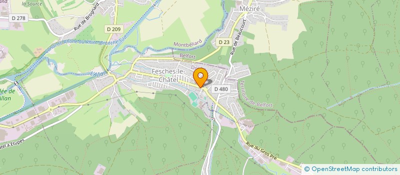 localisation de l'entreprise ASS  SAINT-LAURENT  FESCHES-LE-CHATEL