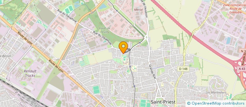 localisation de l'entreprise ASS SAINT PRIEST TRIATHLON  SAINT-PRIEST