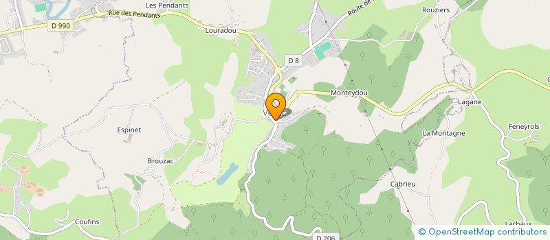 localisation de l'entreprise ASS SAINT ROCH à VEZAC